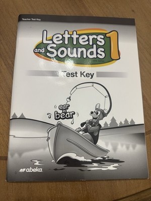 NEW Abeka Letters & Sounds 1 Test Key First Grade