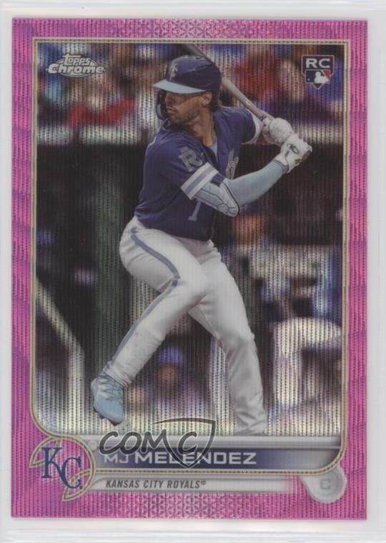2022 Topps Chrome Update Pink Wave Refractor MJ Melendez #USC38 Rookie RC fm0