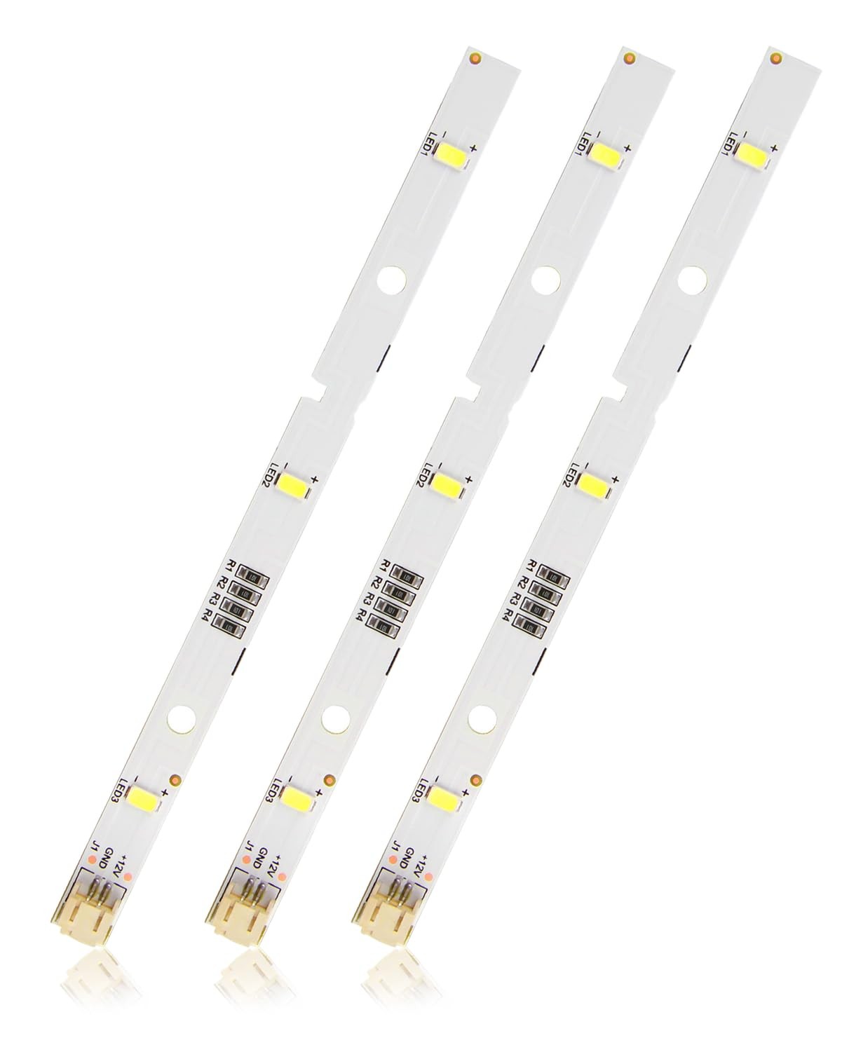3PCS LED Strip Light for RONGSHENG/HISENSE 16cm x 1cm, White-3PCS