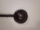 Vintage Gothic Iron Wall Sconce Candle Holder  15" Black Metal Scroll Design — photo 6