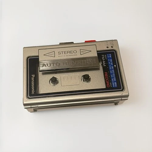 Vintage Panasonic RX-S28 AM/FM Stereo Radio Cassette Recorder Clip On Silver