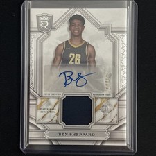 2023-24 Topps Royalty - Rookie Patch Autographs Ben Sheppard #114 91/99
