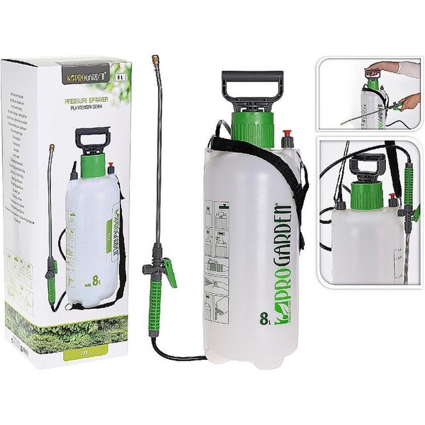 DrucksprüHer 8L GrüN DrucksprüHgeräT, Gartenspritze, PflanzensprüHer-image