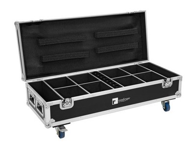 ROADINGER Flightcase 8x AKKU UP-4 QuickDMX mit Ladefunktion (  Transportcases )