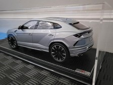 1/18 MR Collection Lamborghini Urus Model. Silver on Black.