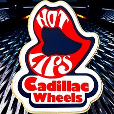 Vintage 1970’s Hot Lips Cadillac Wheels ￼ Skateboarding Sticker