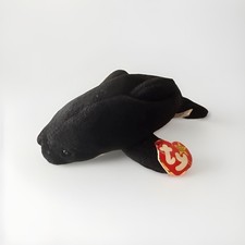 RARE! Ty Beanie Baby - SPLASH the Whale 8 " Inch Plush Stuffed Toy Damaged Tag