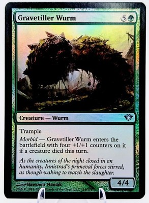 Gravetiller Wurm (FOIL) DKA | Pauper Staple Morbid | MTG Wurm Tribal Stompy | LP