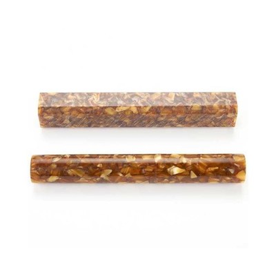 WOODRIVER Acrylic Turning Blank - Carmel Popcorn - 3/4'' x 3/4'' x 5''