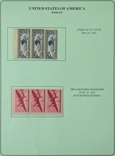 US Air Mail Booklet Pane Stamp Collection C10a-1970s Varieties & Better Items