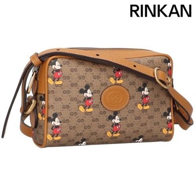 Gucci 602536 GG Supreme Mickey Mouse Shoulder Bag Men's Used 01452f80fd8e704aea3