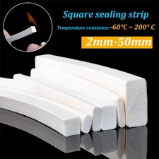 Silicone Rubber Sponge Strip Closed Cell Square Foam Backer Rod Seal 2mm - 50mm