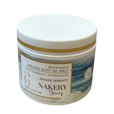 Nakery Beauty Seaside Serenity SkinVitamin Pressed Body Oil 3.4 fl oz New Sealed
