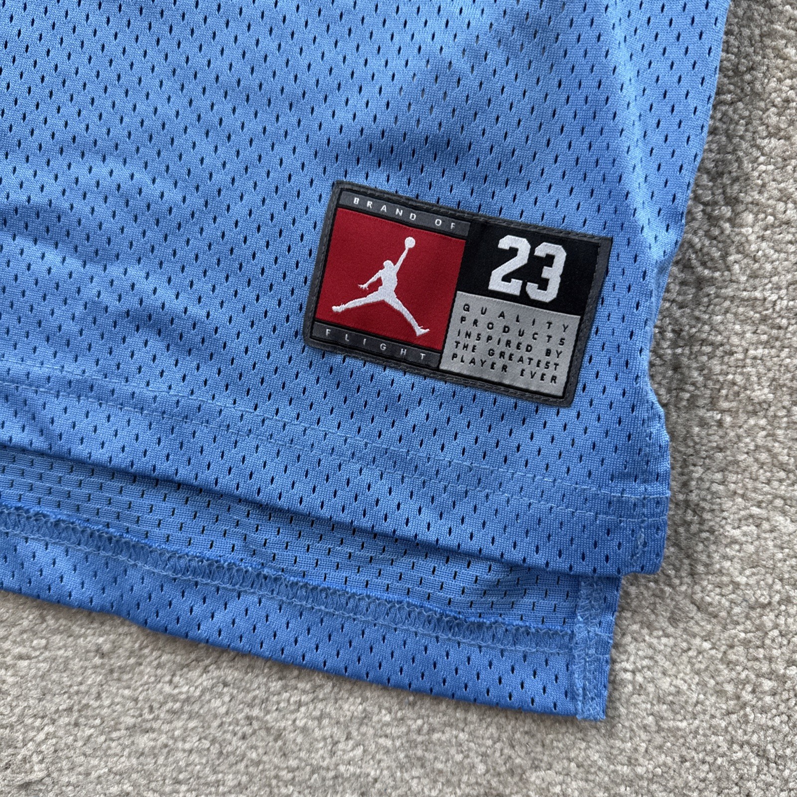Michael Jordan 23 Jersey Boys M 10-12 Blue Basketball Mesh Nike Jumpman Top thumbnail 4
