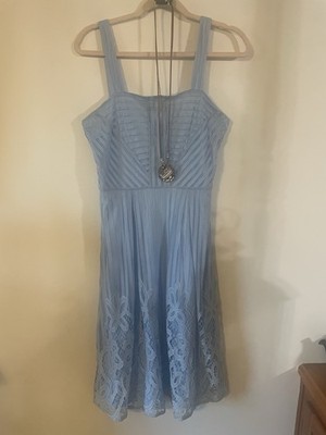 Women s Emmelee Blue Lace Dress Size M Summer Sundress Vacation Beach