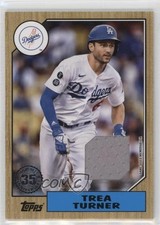 2022 Topps Series 1 1987 Topps Baseball Relics Trea Turner #87R-TT 8d2
