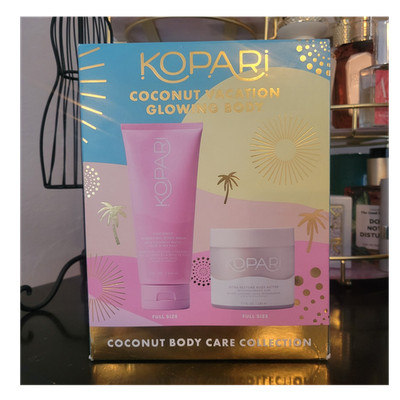 Kopari Coconut Vacation Coconut Hydrating Full Size Body Wash + Body Butter Set