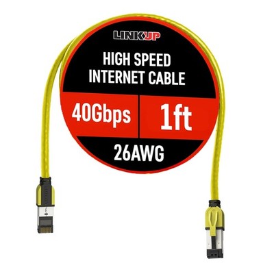 LINKUP Cat 8 Ethernet Cable 40Gbps 2GHz 26AWG High Speed Network Patch Cord