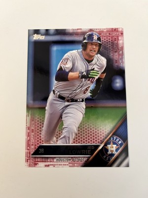 2016 Topps Update Series - Jed Lowrie #38 Pink /50 Astros