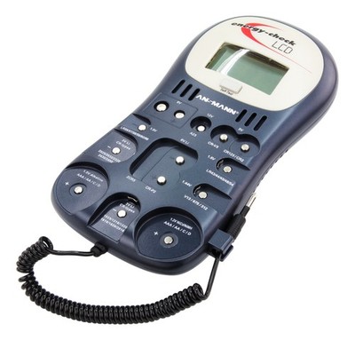 ANSMANN Testgerät Energy Check LCD Akku Knopfzelle Batterie Tester 4000392
