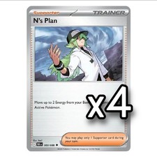 4x N's Plan - 083/086 SV: Black Bolt  Playset x4