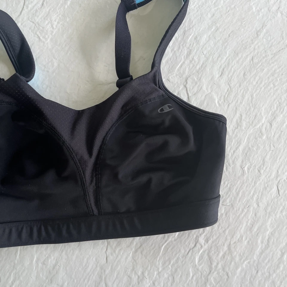 Champion Spot Comfort Double Dry Sports Bra #1602 Black Size 34C - Image 2 of 4