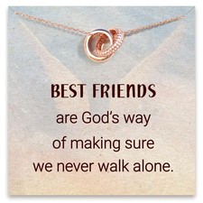 Friend Christmas Gifts for Women, Bestie Necklaces, Friend Birthday Gifts for Wo