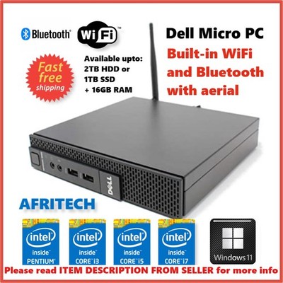 +Win11-DELL 3020 9020 Mini i7 3,6G 2TB SSD 16GB RAM integriertes WLAN + BLUETOOTH MWST