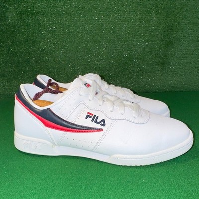 Fila Original Fitness White Red Navy Blue 5VF80165-150 Women s Size 8.5