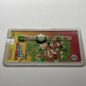 New Sealed Official Nintendo Promo Donkey Kong Wrist Watch 1995 Mani SNES NES