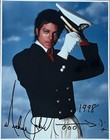 MICHAEL JACKSON AUTOGRAPHED STUNNING 11X14 PHOTO- PSA/DNA
