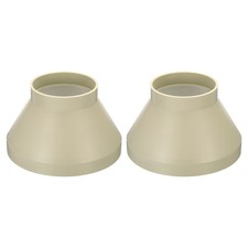 2Pcs 8" to 4" Duct Reducer Connector Ventilation Tube Increaser Adapter Beige
