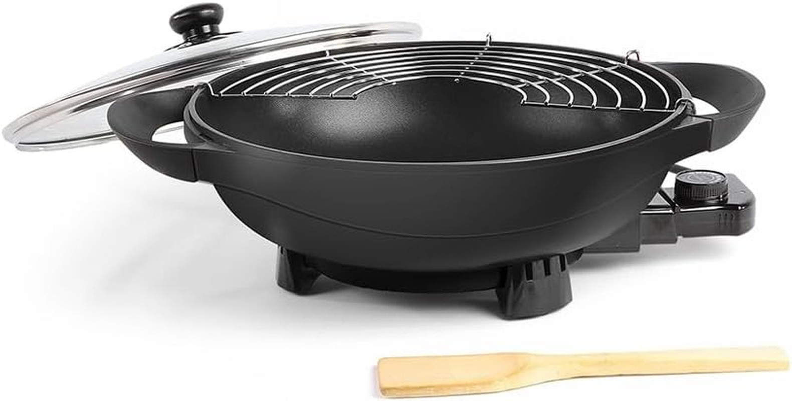 Wok Elettrico 1500W Livoo DOC128A - Diametro 33cm e Capacità 4 Litri