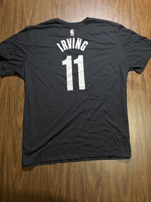 NIKE DRI FIT T-Shirt Men s 2XL Black KYRIE IRVING  Brooklyn Nets #11 NBA