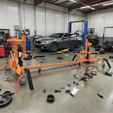 Mobile Vehicle Paint Spraying Turntable Car Rotator Auto Rotisserie Extendable