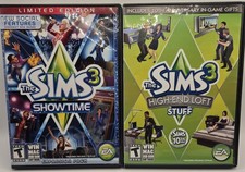 EA Sims 3 Showtime High End Limited Edition Expansion Pack Bundle PC/Mac DVD-ROM