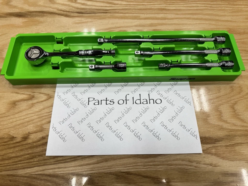 "Herramientas a Presión NUEVO LIMITADO VERDE 3/8"" Juego de Bandeja de Trinquete y Extensión de Unidad FZERO" Foto 2 de 4