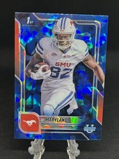 2025 Bowman Chrome University Football Sapphire RJ Maryland 1st Bowman #153 SMU