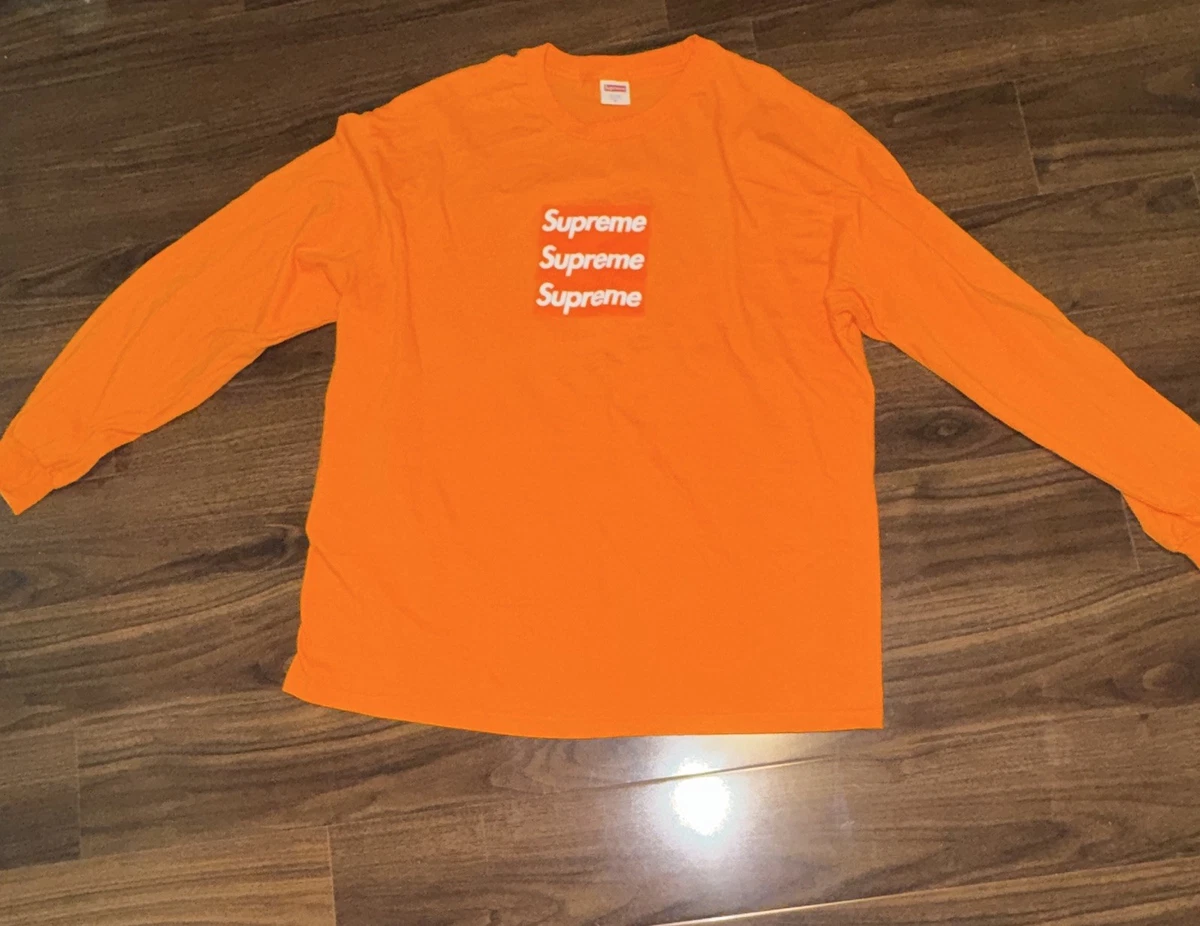 25+ Supreme Long Sleeve Orange Shirts for Men for sale | Updated