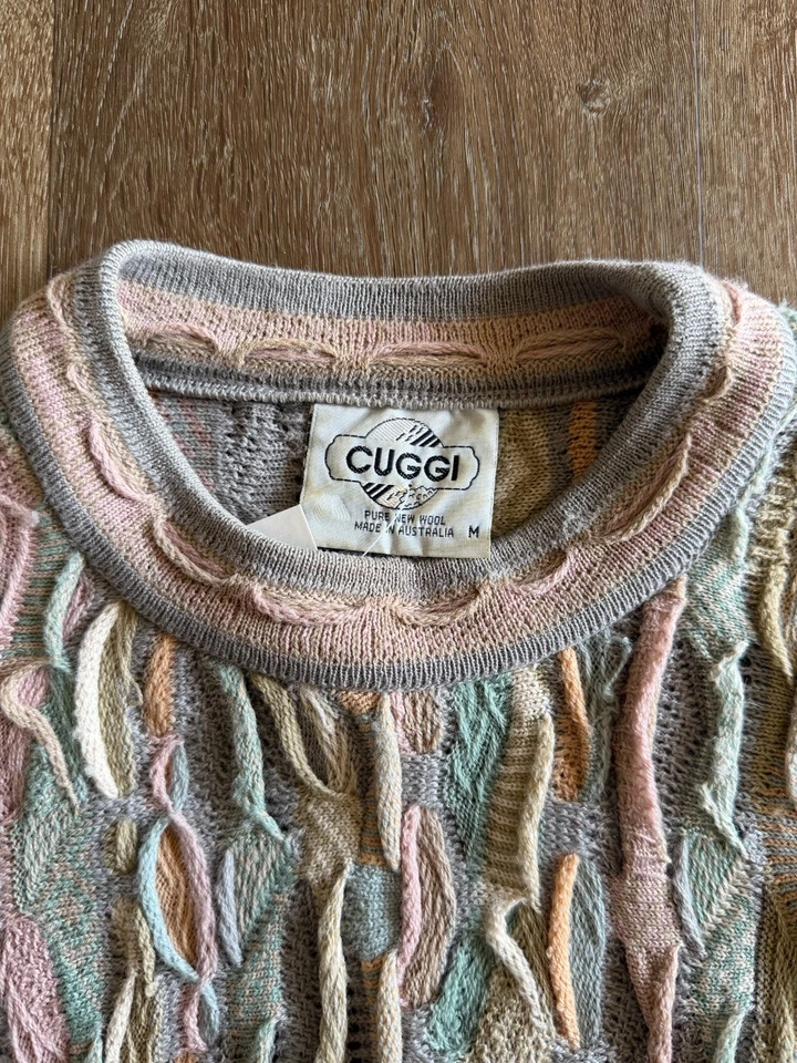 Vintage 90s Coogi Australia Cuggi 3D Knit Sweater Size M - Image 3 of 3