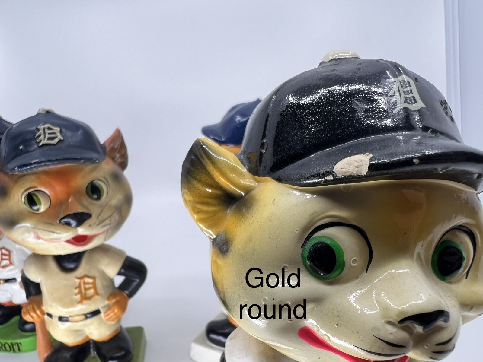 Vintage Lot of 1960s MLB DETROIT TIGERS Baseball Bobbleheads Nodders