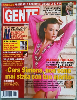AL180 GENTE MAGAZIN 10 2005 ALESSIA FABIANI RENGA EMANUELA FOLLIERO TOM CRUISE