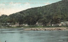 c1910 Log Jam Hudson River Adirondack Mountains Near Riverside New York NY  P544
