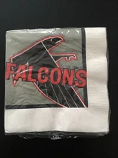 Atlanta Falcons Team NFL Party Napkins 16 New Unopened 97 SQ Inches 🏈🎉