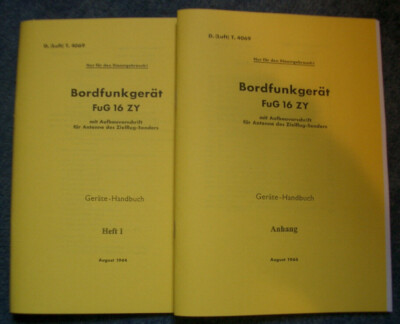 Dienstvorschrift Bordfunkgerät FuG 16ZY Gerätehandbuch von 1944