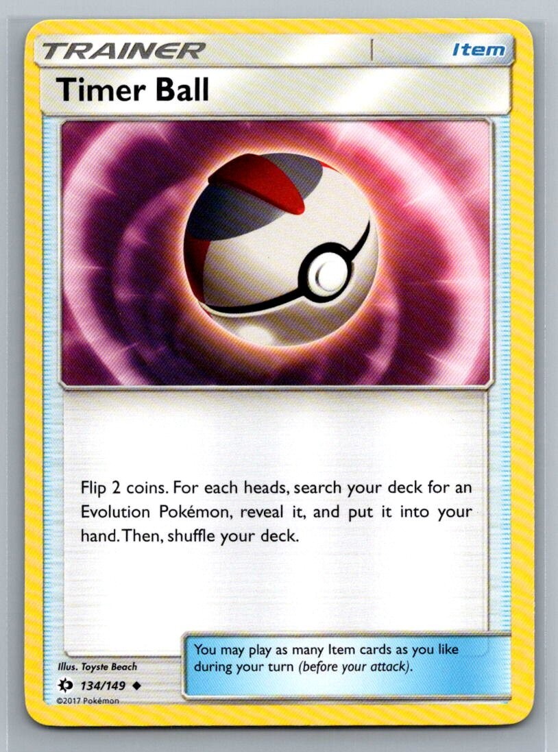 Timer Ball 134/149 Sun & Moon Uncommon Pokémon TCG 2017