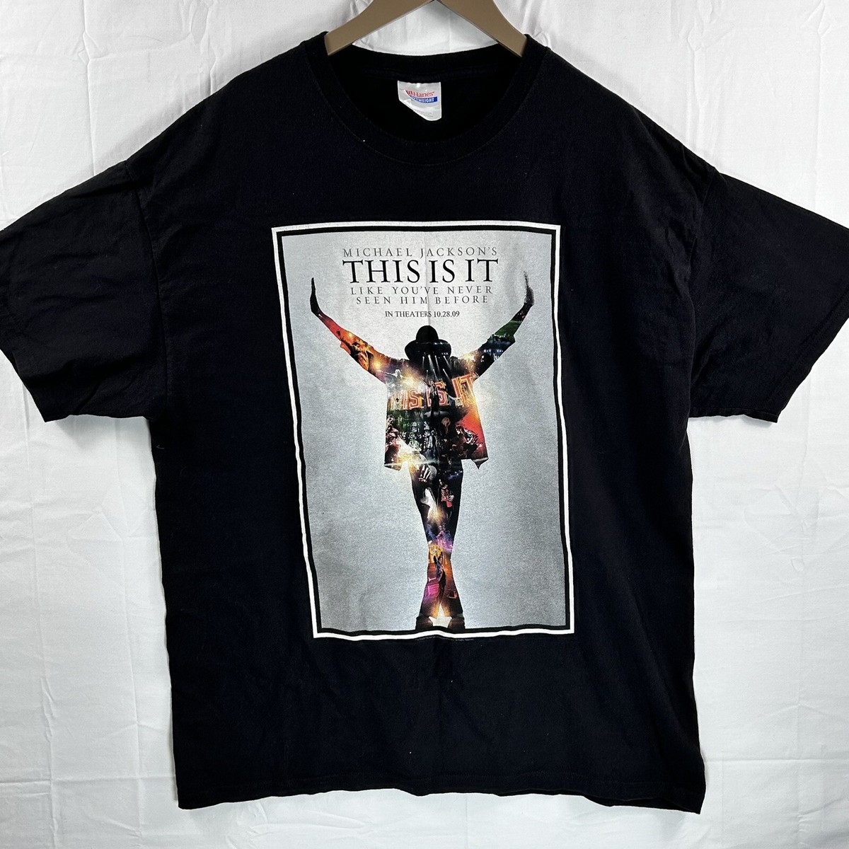 MICHAEL JACKSON   THIS IS IT   Tシャツ(未開封) Michael Jackson T Shirt This Is It - 2009 Movie Promo Shirt Black
