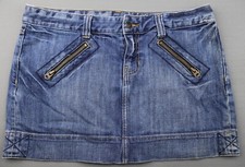 Vintage 2006 Gap Mini Skirt Zipper Pocket Limited Edition Medium Wash Size 10