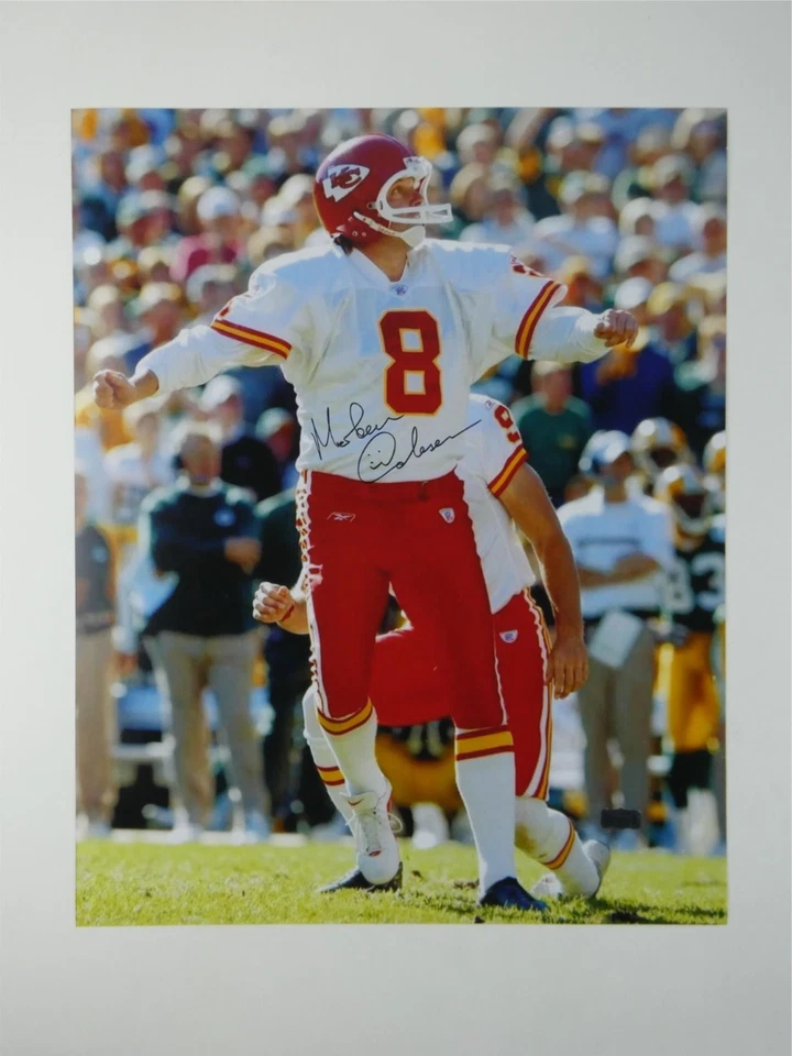 莫滕·安德森签名 16 x 20 照片堪萨斯城酋长队名人堂 Radtke 体育真品证明 — 第 2/4 张图片