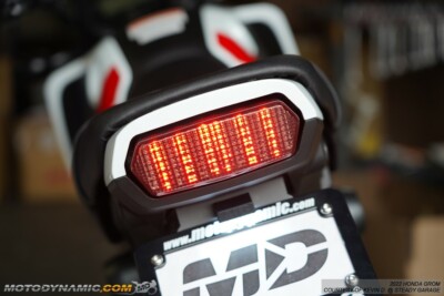 SEQUENTIAL Signal LED Tail Light Smoke Lens Fits Honda Grom 125 2022-2025